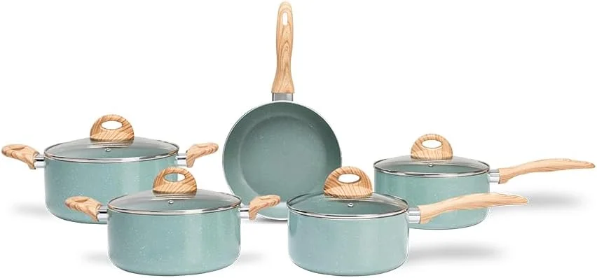 Brinox Ceramic Life Botanika Conjunto de Panelas Antiaderente 5 Peças