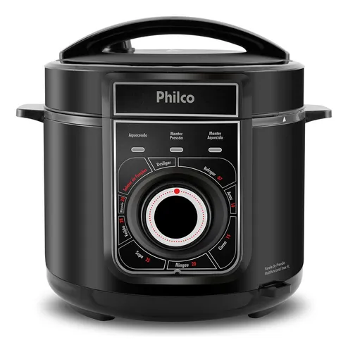 Panela de Pressão Elétrica Multifuncional Philco Ppp02pi 900W Cor Preta