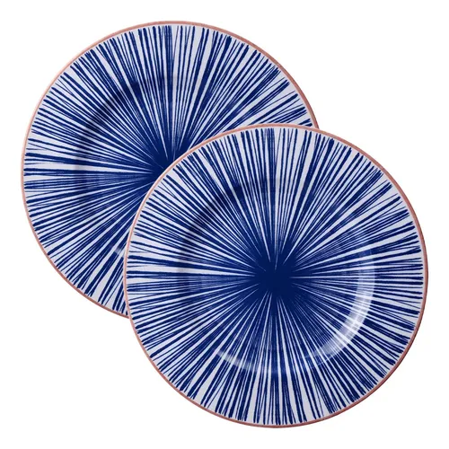 Kit Prato Raso Tramontina Abstratta em Porcelana Decorada 28