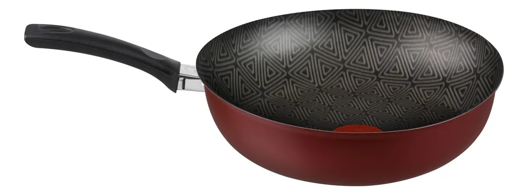 Frigideira Wok Rochedo Facilita Vermelho 24cm