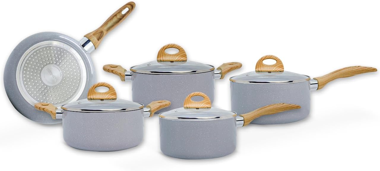 Jogo de Panelas Ceramic Life 5 Peças Smart Plus