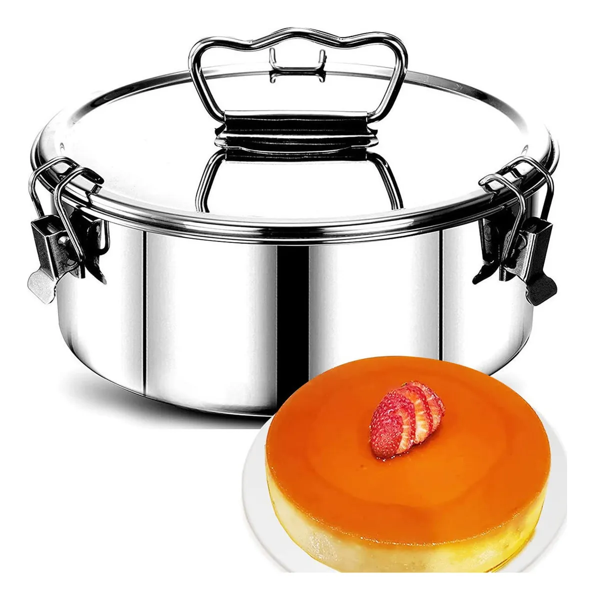 Forma de Pudim de Aço Inoxidável 304