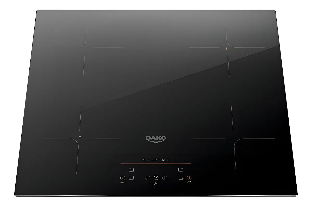 Cooktop de Indução 4 Bocas Preto com Trava de Segurança Dako Supreme 220v