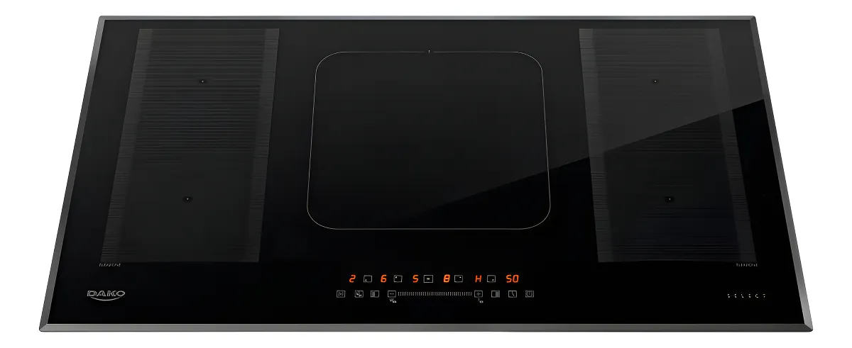 Cooktop de Indução 5 Bocas Dako Select 220v Preto Com Zonas Flexíveis