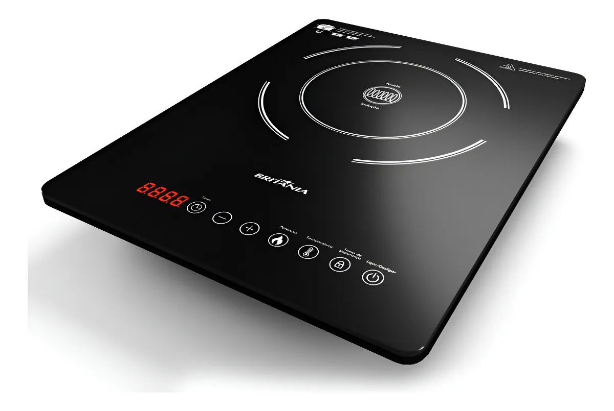 Cooktop De Indução Britânia Bct14p 10 Níveis