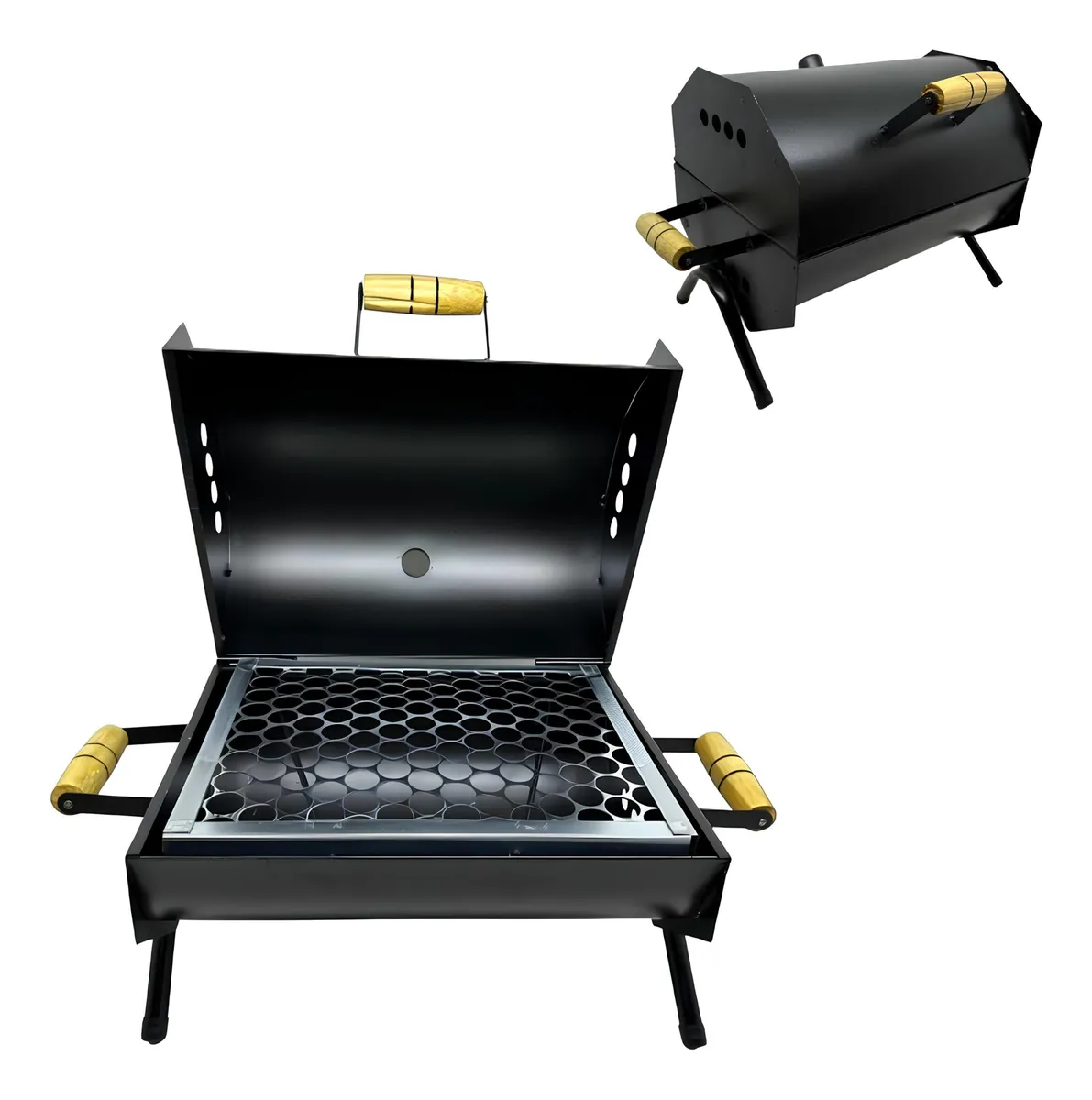 Churrasqueira Bafinho Pequena Ideal Para Pesca Camping Praia